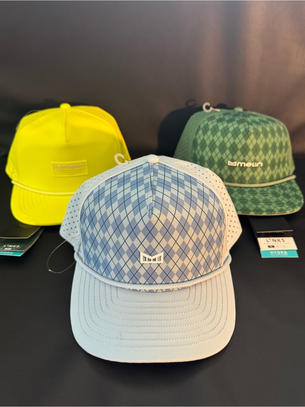 (((SET OF 3 )))) MELIN Performance Caps BRAND NEW WITH TAGS (NWT)